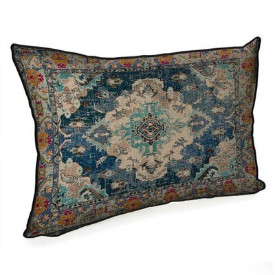 Подушка декоративна 45х32 см (мішковина) «Персидський килим»