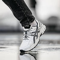 Зимові білі чоловічі термо кросівки Asics Gel-Kahana 8 GORE-TEX / Водонепроникні Асікс Гортекс