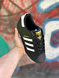 Чорні шкіряні чоловічі кросівки Adidas Superstar, фото 5