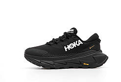 Водонепроникні чорні чоловічі кросівки Hoka Skyline-Float Gore-Tex Black Зимові Хока Гортекс