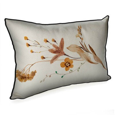 Подушка декоративна 45х32 см (мішковина) «Композиція з гілочк»