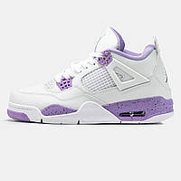 Білі жіночі шкіряні кросівки Nike Air Jordan 4 Retro Golf Military Демісезон Найк аїр Джордан 4