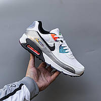Білі шкіряні чоловічі кросівки Nike Air Max 90