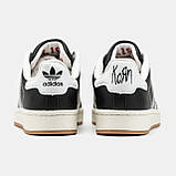 Чорні шкіряні чоловічі кросівки Adidas Superstar x Korn Демісезонні кросівки Адідас Суперстар, фото 7