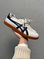 Бежеві шкіряні жіночі кросівки Asics Onitsuka Tiger Tokuten Beige Асікс Тайгер Демісезонні повсякденні купити