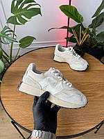 Бежеві замшеві жіночі кросівки New Balance 327 Beige U327WVA / Демісезоні кросівки Нью беланс