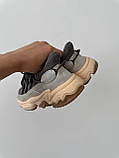 Сірі шкіряні чоловічі кросівки Adidas Ozweego Демісезонні кросівки Адідас Озвіго, фото 2