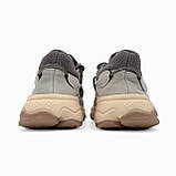 Сірі шкіряні чоловічі кросівки Adidas Ozweego Демісезонні кросівки Адідас Озвіго, фото 6