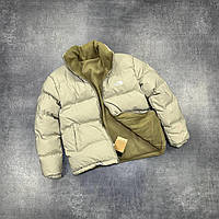 Зимова двостороння хакі чоловіча куртка The North Face / Стильний пуховик