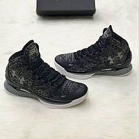 Чорні баскетбольні чоловічі кросівки Under Armour Curry 1 MI30 Високі кросівки демісезонні Андер Армор Карі