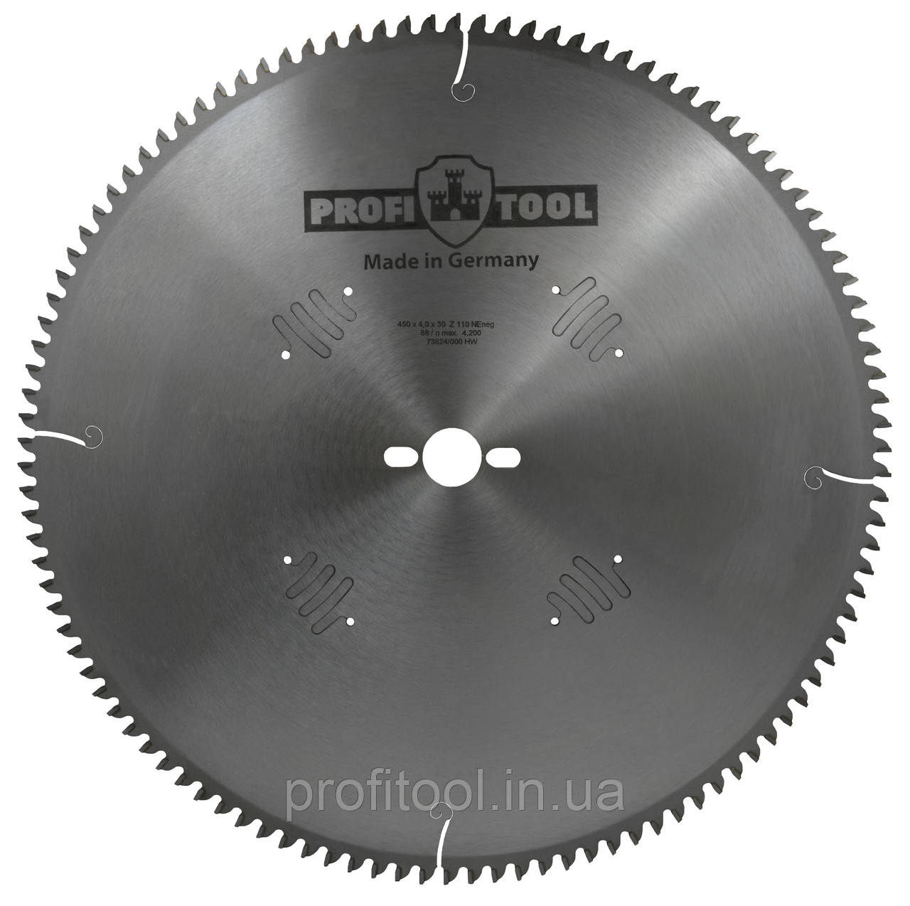 Диск пиляльний PROFITOOL - 450х4,0х3,4х30 мм Z=110, TFneg (NE) (2145002)