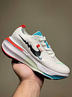 Білі текстильні жіночі кросівки Nike ZoomX Invincible Run Flyknit 3 White Демісезонні кросівки Найк Зум Ранінг