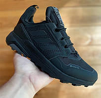 Зимові чорні чоловічі термо кросівки Adidas Terrex Shanyk/ Зима Адидас Терекс Свіфт Гортекс