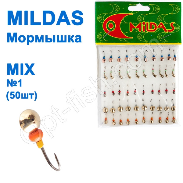 Блешня Mildas No1 mix (50 шт.), фото 1