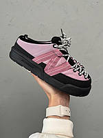 Фіолетові шкіряні жіночі кросівки New Balance CRV Mule V2 Демісезонні тапки Нью Беланс