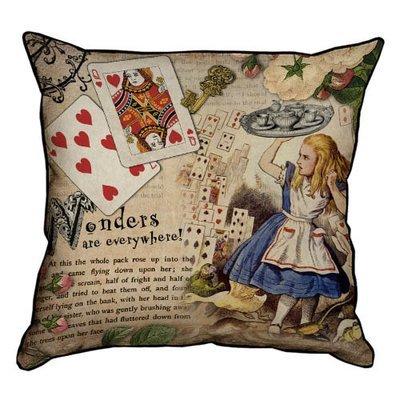 Подушка декоративна 45х45 см (мішковина) Wonders are everywhere