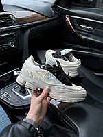 Бежеві шкіряні чоловічі кросівки Adidas Ozweego 3 Raf Simons Демісезонні кросівки Адідас Озвіго Раф Сімонс