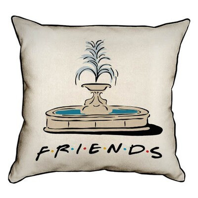 Подушка декоративна 45х45 см (мішковина) Friends