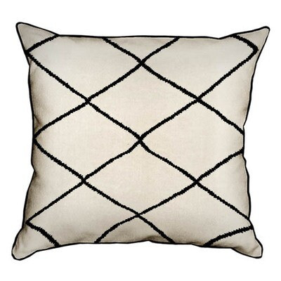 Подушка декоративна 45х45 см (мішковина) Сітка