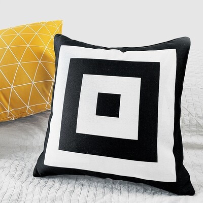 Подушка декоративна 45х45 см (мішковина) Квадрат