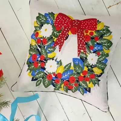 Подушка декоративна (мішковина)