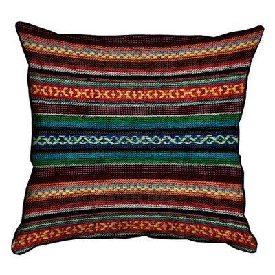 Подушка декоративна 45х45 см (мішковина) Візерунок в смужку