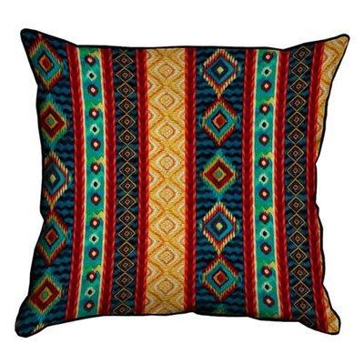 Подушка декоративна 45х45 см (мішковина) Візерунок з ліній