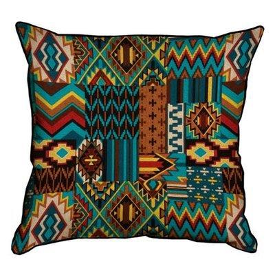 Подушка декоративна 45х45 см (мішковина) Візерунок