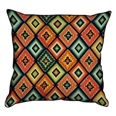 Подушка декоративна 45х45 см (мішковина) Візерунок з ромбів