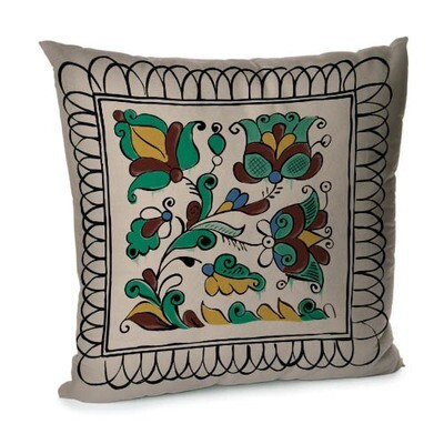 Подушка для дивана 45х45 см ««Дивовижні квіти»