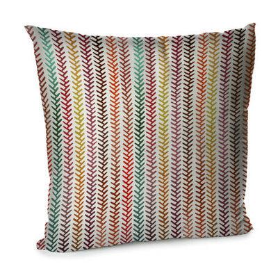 Подушка для дивана 45х45 см ««Кольоровий модерн на білому фоні»