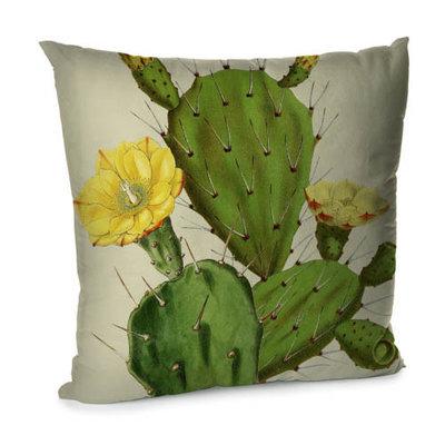 Подушка для дивана 45х45 см ««Кактуcи з квітами»