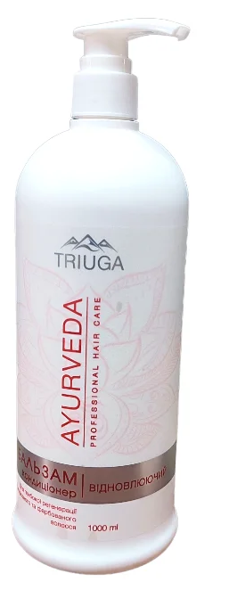 Бальзам-кондиціонер Triuga Ayurveda Відновлюючий 1000 мл для пошкодженого та фарбованого волосся