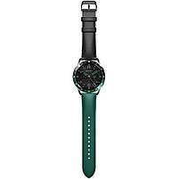 Ремінець шкіряний для годинника Xiaomi Watch 2/ 2Pro/ S4/ S3/ S2/ S1 22 мм Black-green, фото 4