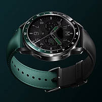 Ремінець шкіряний для годинника Xiaomi Watch 2/ 2Pro/ S4/ S3/ S2/ S1 22 мм Black-green, фото 6