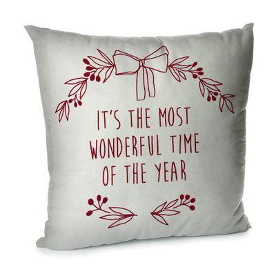 Наволочка для подушки (оксид) 45х45 см It's the most wonderful time of the year