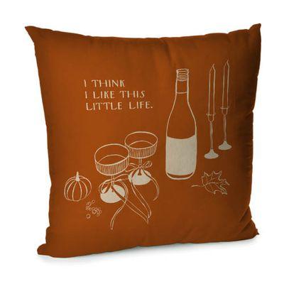 Подушка для дивана 45х45 см «I think I lile this little life»