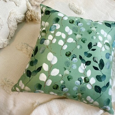 Подушка для дивана 45х45 см «Листочки, гілочки»