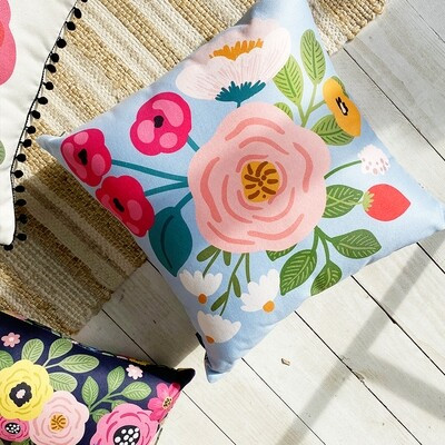 Подушка для дивана 45х45 см «Просто квіти»