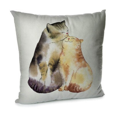 Подушка для дивана 45х45 см «Поруч з тобою так тепло»