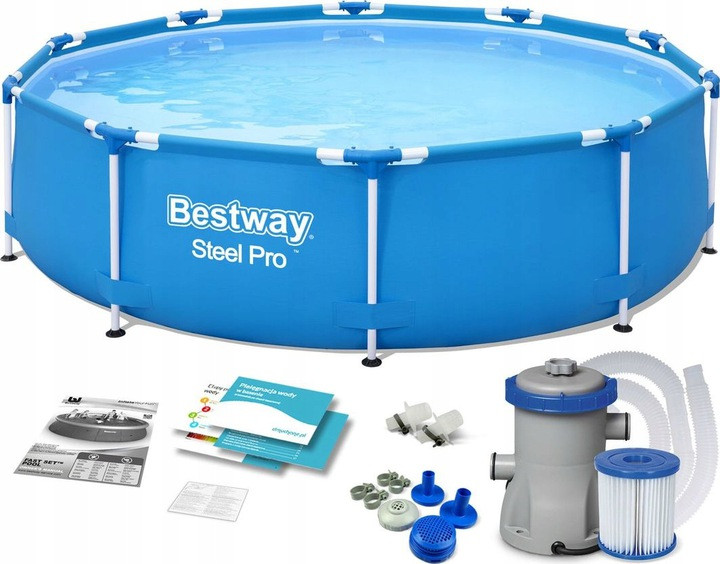 Басейн каркасний 366х76 Bestway з насосом та фільтром 6473 літри