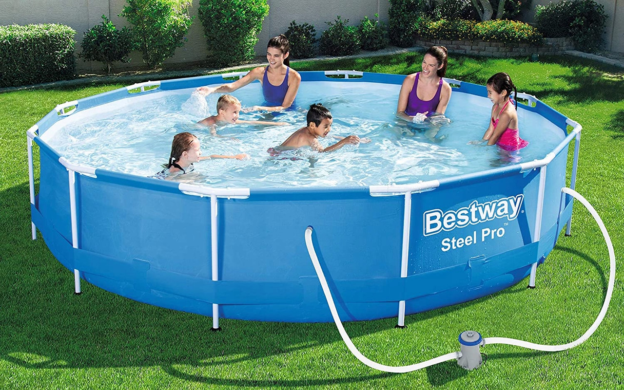 Басейн каркасний 366х76 Bestway 56681 з фільтром 6473 літри
