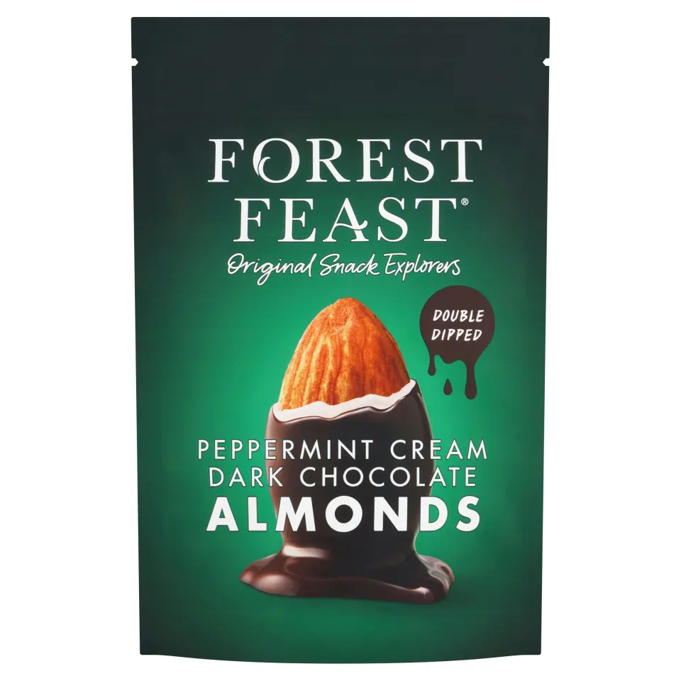 Мигдаль смажений з м'ятним кремом в темному шоколаді Forest Feast, 120 г
