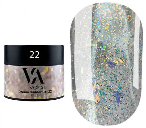 Гель для нарощування нігтів Valeri Dream Builder Gel 22 15 мл, фото 1