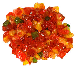 Цукати: папайя, апельсин, вишня в сиропі 100 г, Франція