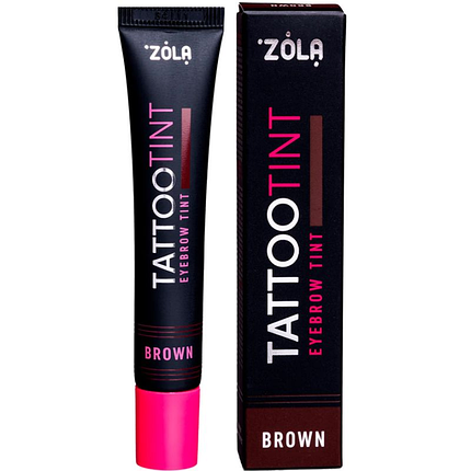 Фарба для брів і вій Zola Tattoo Tint Brown 15 мл, фото 1