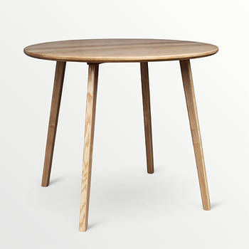 Дерев'яний обідній стіл у скандинавському стилі Мінімалістичний дизайн Столик на прямих тонких ніжках 900