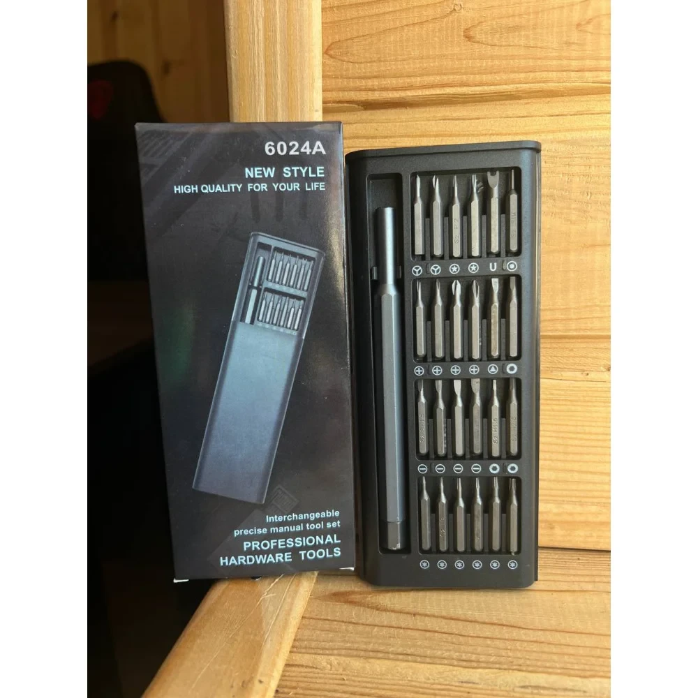 Набір викруток 25 в 1 магнітні Біти Phillips Torx Hex Precision DIY розбірний мінічохол 6024
