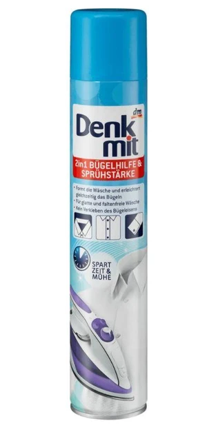 Засіб для прасування та спрей-крохмаль DenkMit 2in1 Bügelhilfe 500 мл, фото 1