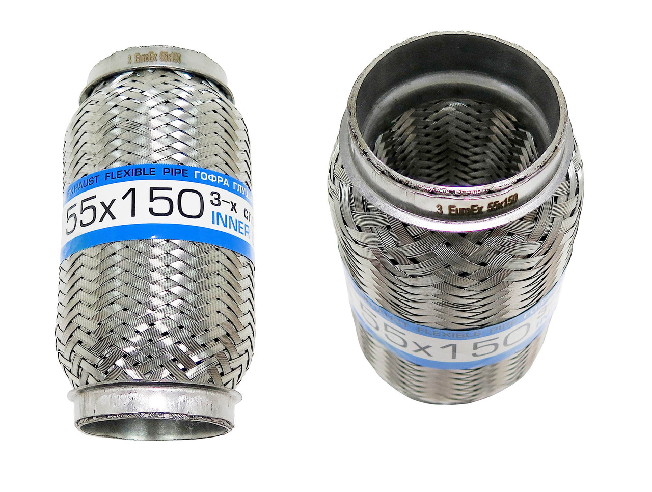 Гофра глушника 3-х слойна 55x150 EuroEx Угорщина